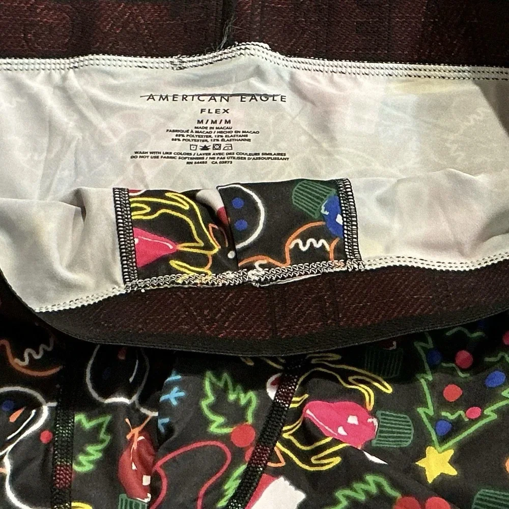 American Eagle Flex Men's M Boxer Briefs Christmas Holiday Gingerbread NWOT